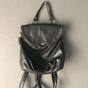 Black Leather Juicy Couture Backpack